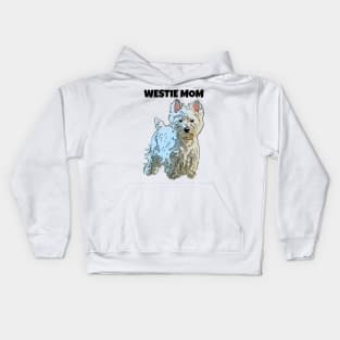 Westie Mom Kids Hoodie